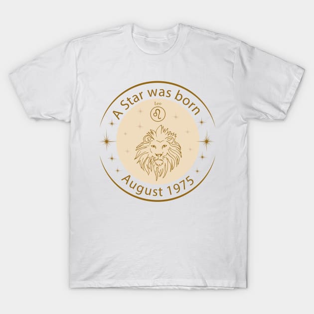 Birthday T-Shirt - Zodiac Leo T-Shirt by Lemonflowerlove